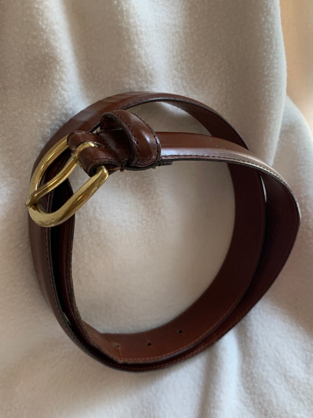 Vintage Coach Brown Leather Belt
